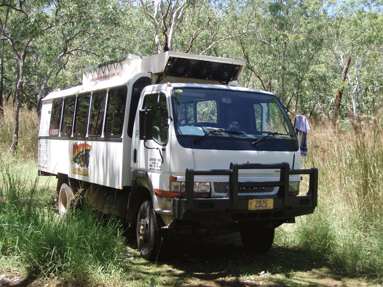 An Advtenture safari all terrain vehicle for the 3 day Kakadu section of a 10 days tour.