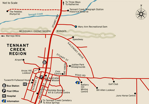 Tennant Creek regional map